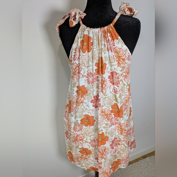Minkpink Women's Tabitha Dress in Rayon-voile Halterneck Orange Sz XL Like New! - Picture 8 of 11